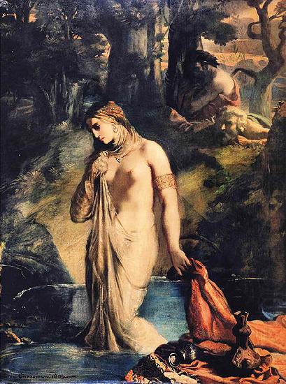 Dimensions and material of painting:, Theodore Chasseriau